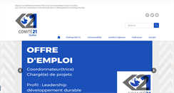 Desktop Screenshot of comite21quebec.org