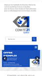 Mobile Screenshot of comite21quebec.org